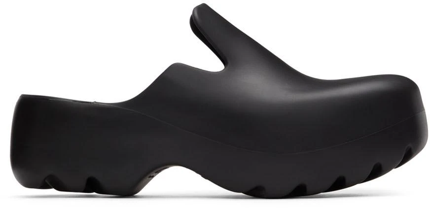 商品Bottega Veneta|Black Rubber Flash Clogs,价格¥4858,第1张图片