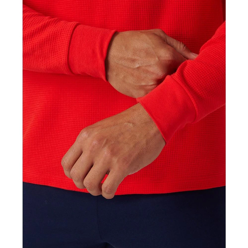 商品Lacoste|男士华夫格针织保暖睡眠衬衫 多款配色,价格¥351,第5张图片详细描述