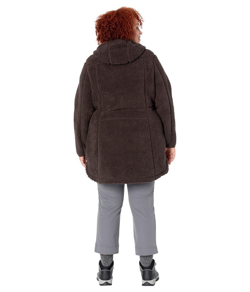 Plus Size Mountain Pile Fleece Coat商品第2张图片规格展示