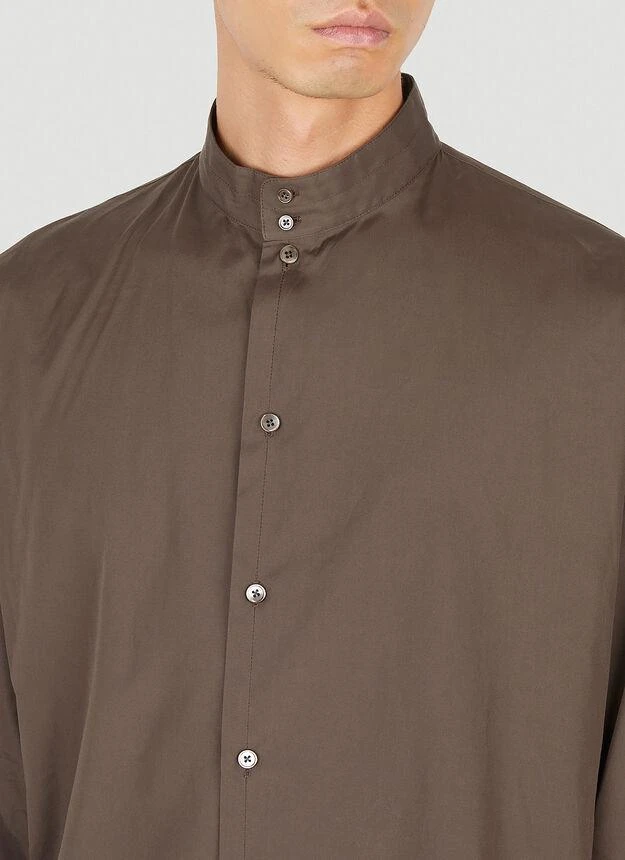 商品Lemaire|Mock Neck Shirt in Brown,价格¥2550,第5张图片详细描述