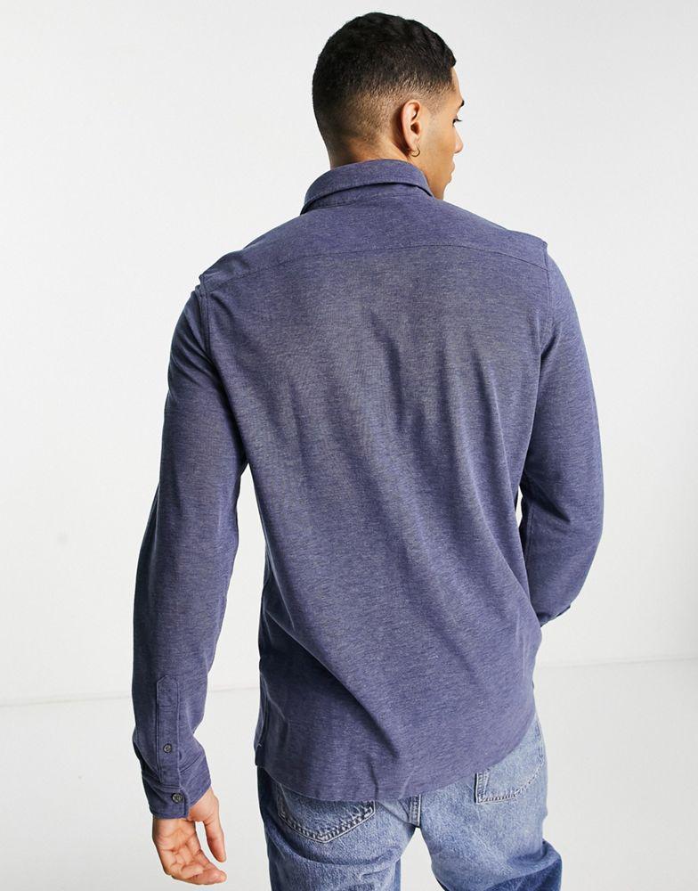 商品Lacoste|Lacoste long sleeve shirt in navy,价格¥361,第4张图片详细描述