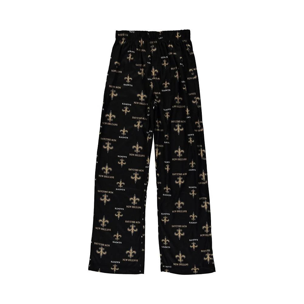 商品Outerstuff|New Orleans Saints Big Boys All Over Print Lounge Pants - Black,价格¥188,第1张图片