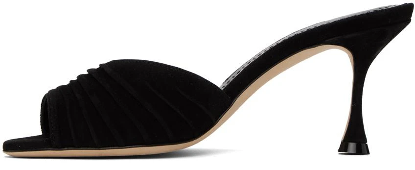 商品Manolo Blahnik|Black Pirua Heeled Sandals,价格¥5790,第3张图片详细描述