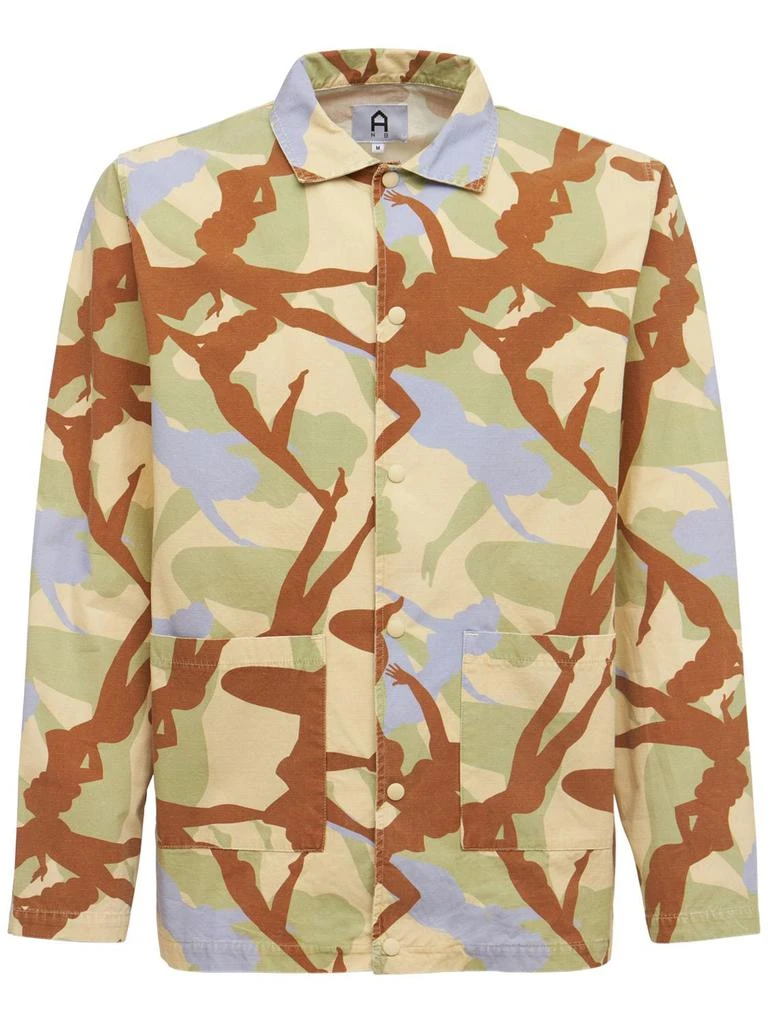 商品A NEW BRAND|Camo Pin Up Printed Cotton Combat Jacket,价格¥614,第1张图片