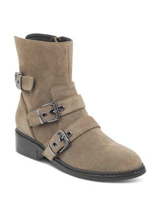 商品KENDALL & KYLIE|Women's Nori Round Toe Suede Low-Heel Booties,价格¥359,第1张图片