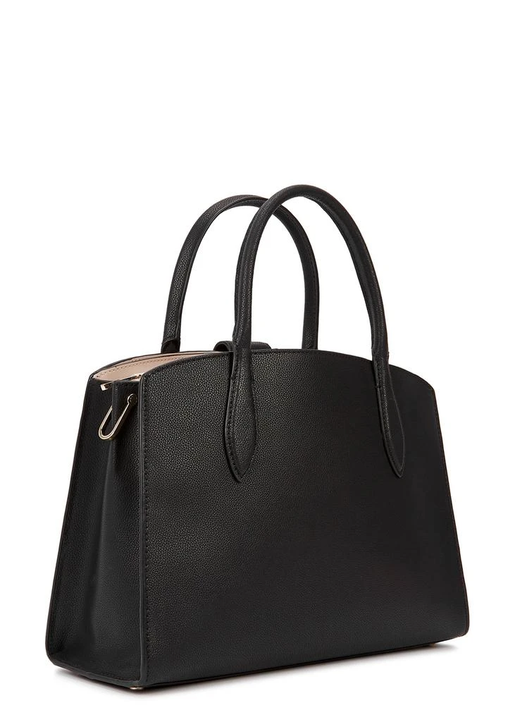 商品Kate Spade|Voyage small black leather top handle bag,价格¥3648,第2张图片详细描述