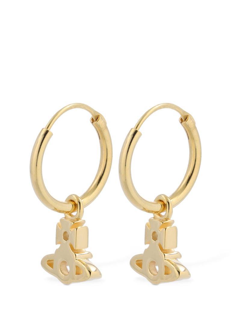商品Vivienne Westwood|Nina Sparke Crystal Hoop Earrings,价格¥1220,第5张图片详细描述