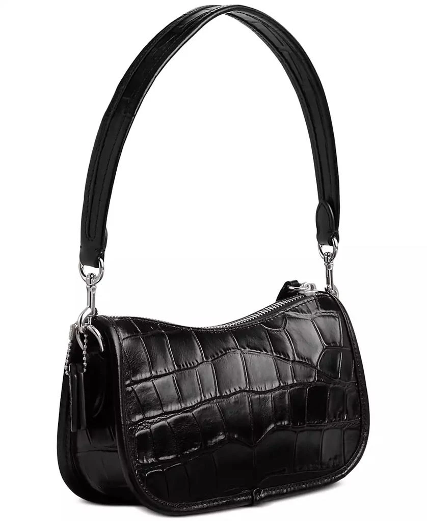 商品Coach|Embossed Croc Leather Swinger 20 Shoulder Bag,价格¥1467,第5张图片详细描述