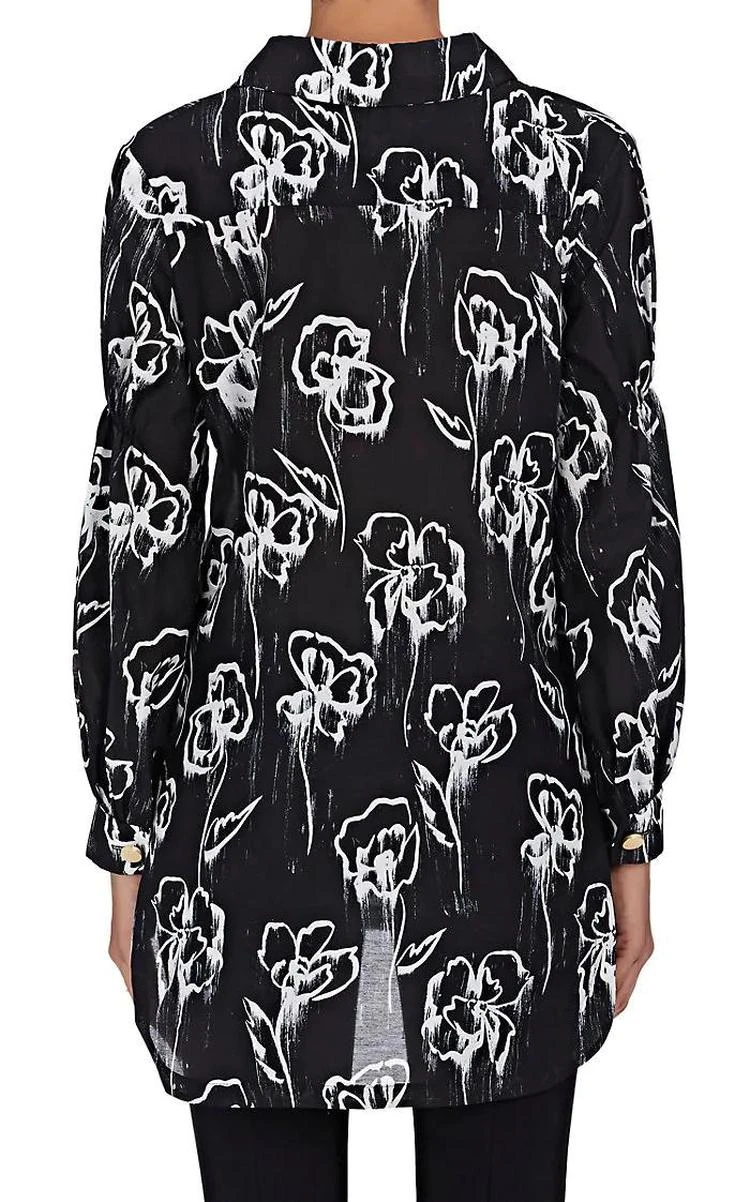 商品MANNING CARTELL|Floral Cotton-Silk Voile Blouse,价格¥1831,第3张图片详细描述