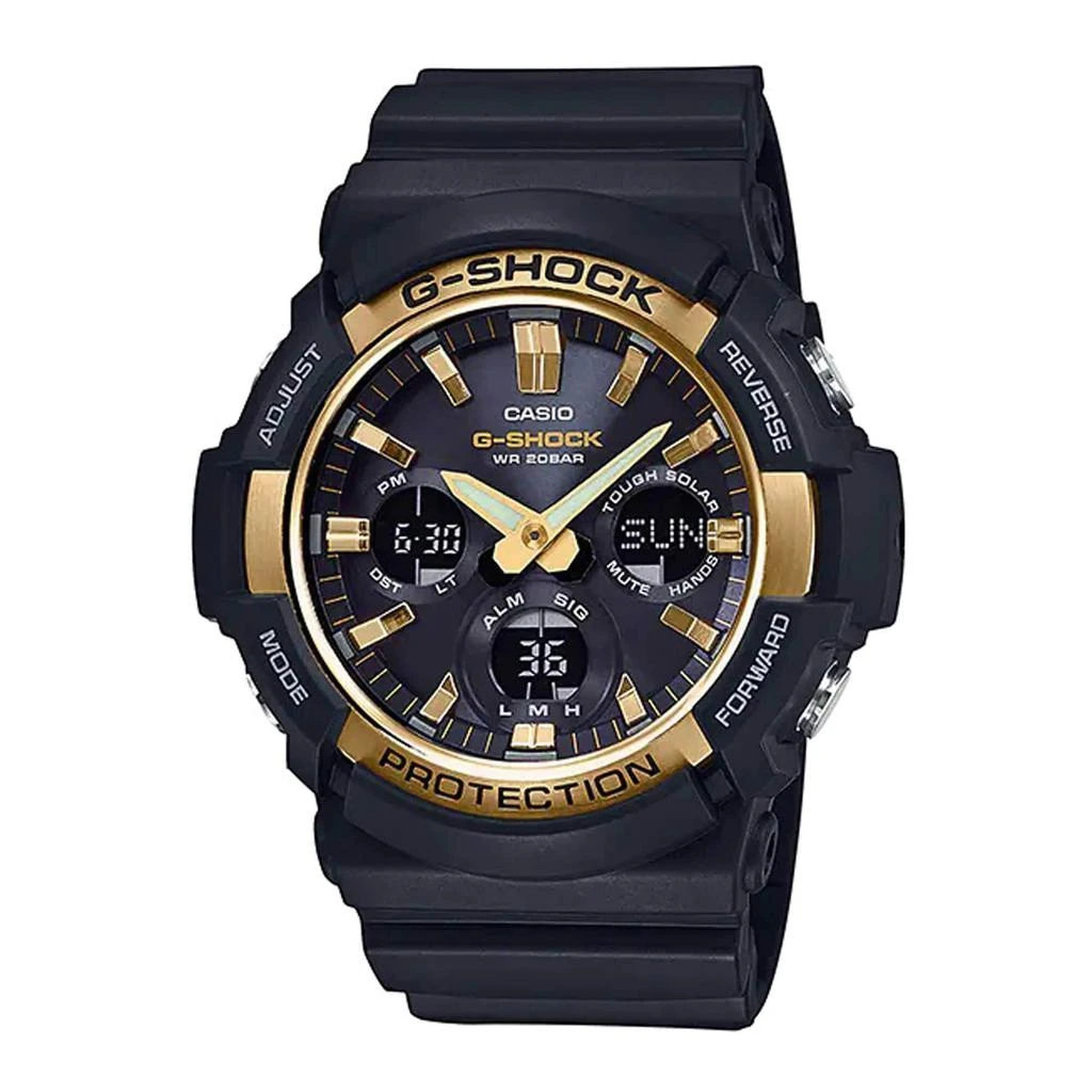 商品Casio|Casio Men's Watch - GAS-100 World Timer Black Analog Digital Dial Strap | GAS100G-1A,价格¥879,第1张图片