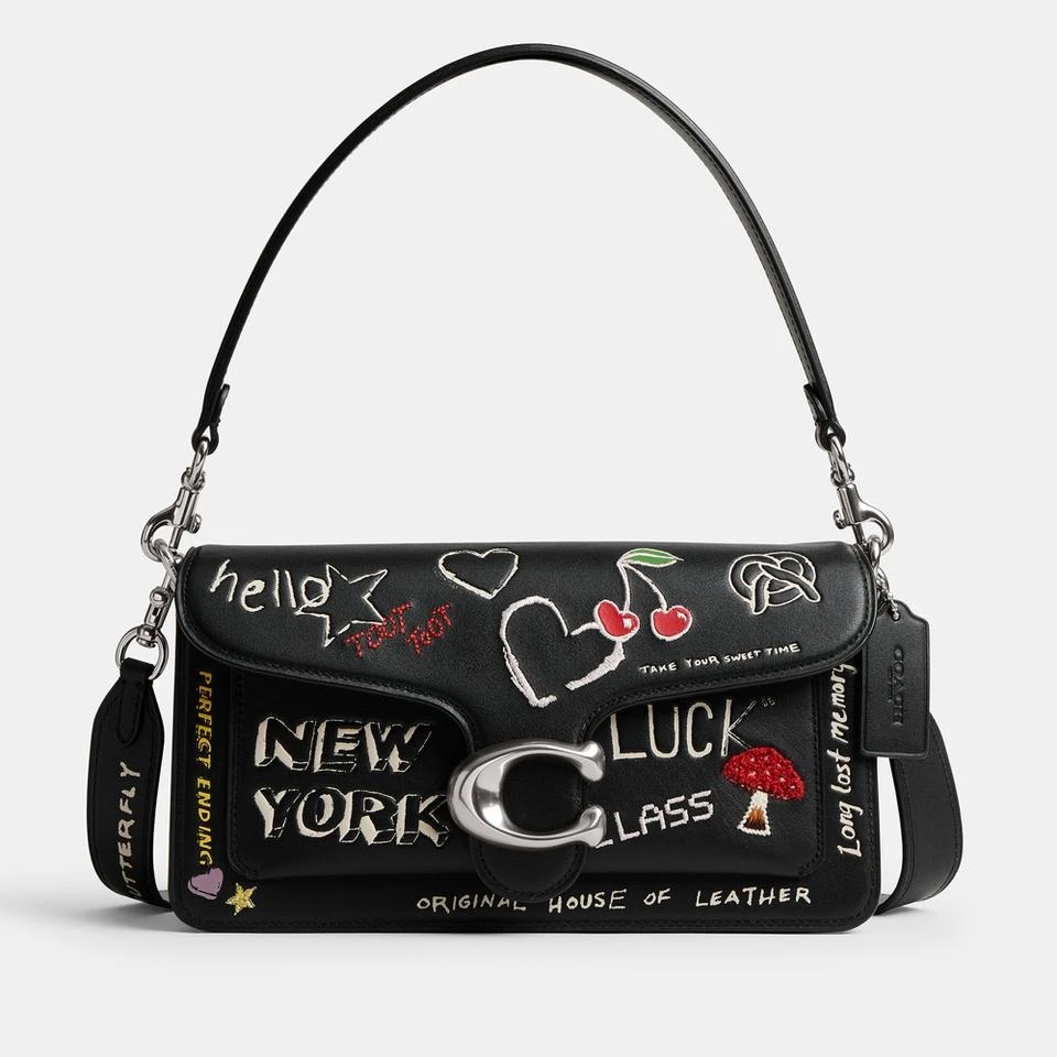 商品Coach|Coach Tabby 26 Sketch Print Leather Shoulder Bag,价格¥5715,第1张图片