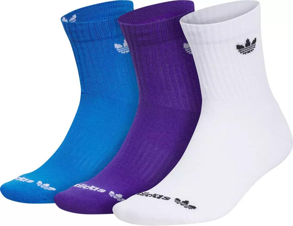 adidas | adidas Originals 3.0 Mid-Cut Crew Socks - 3 Pack 74.64元 商品图片