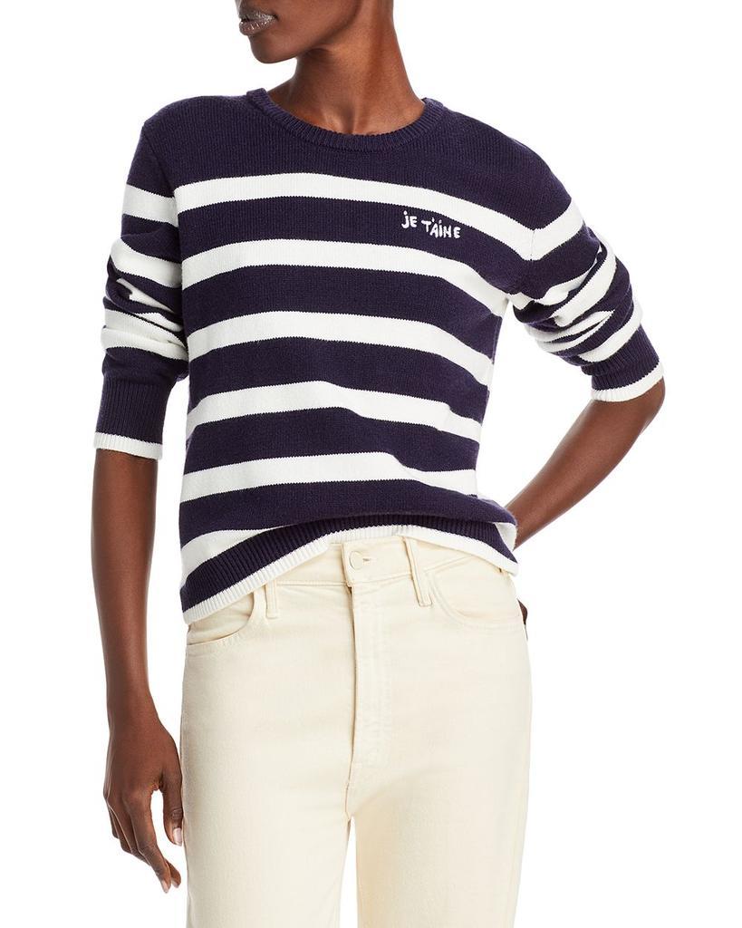 商品AQUA|Stripe Crewneck Sweater - 100% Exclusive,价格¥737,第1张图片