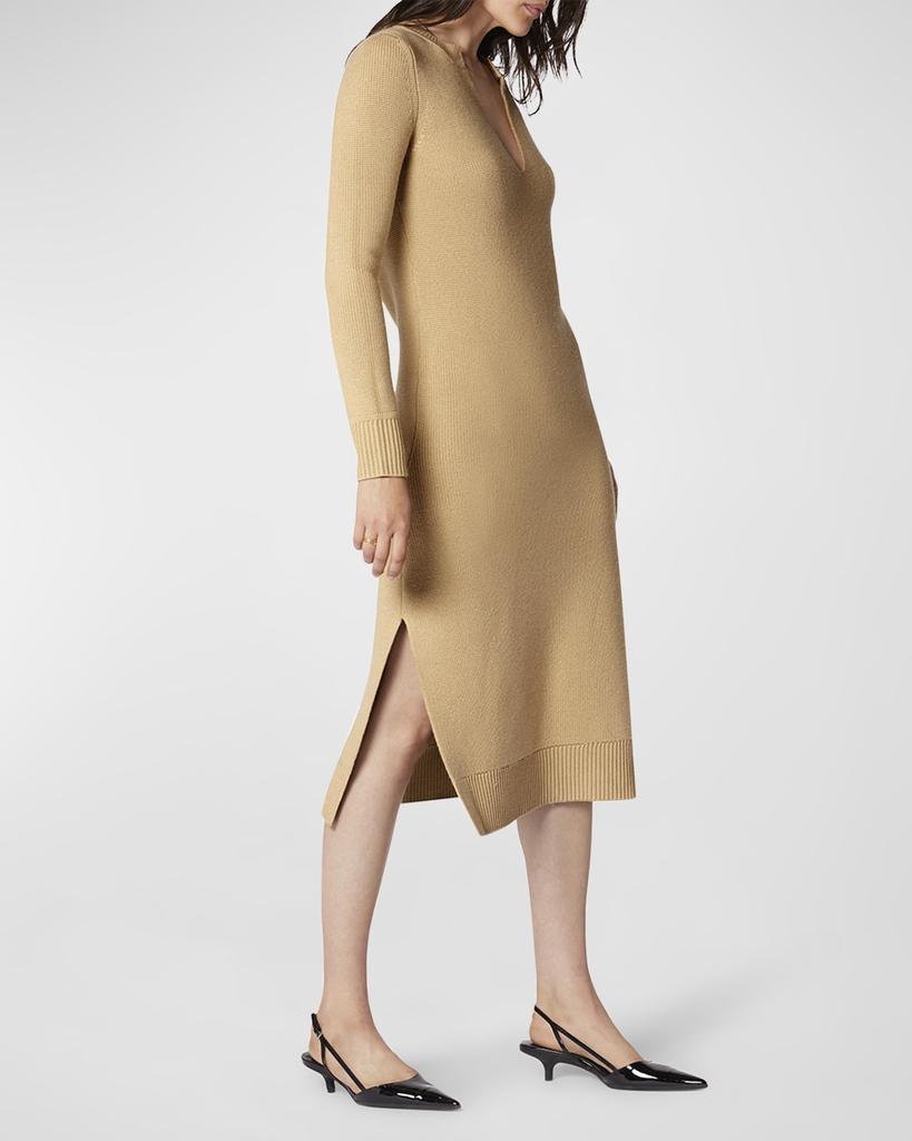 Magna Wool Knit Midi Dress商品第2张图片规格展示