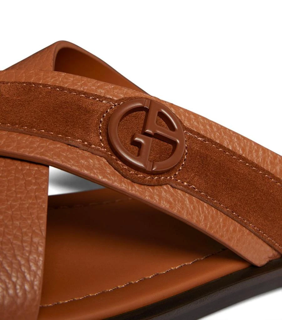 Leather Logo Sandals 商品
