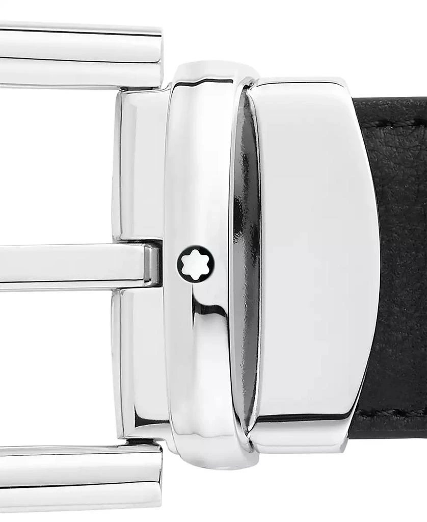 商品MontBlanc|Horseshoe Buckle Reversible Leather Belt,价格¥2644,第3张图片详细描述