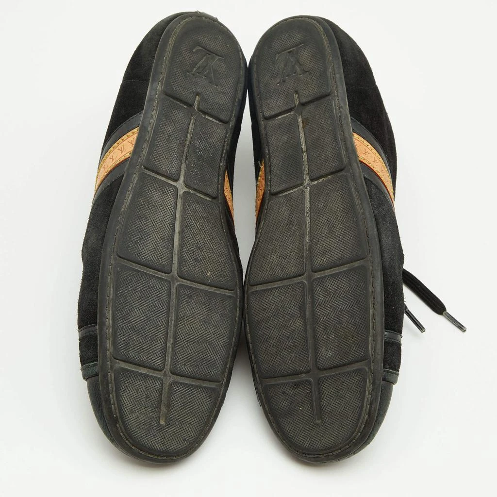 Louis Vuitton Black Leather And Suede Low Top Sneakers Size 38.5 商品