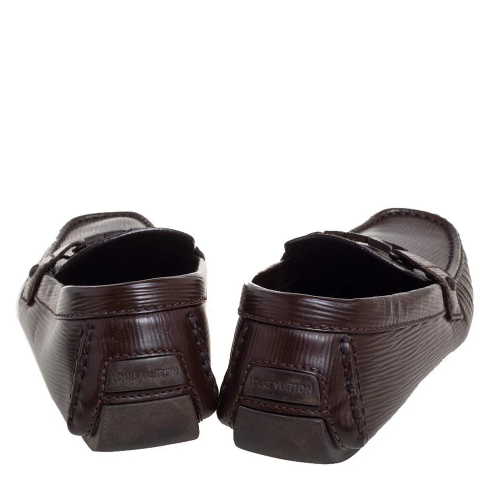 商品[二手商品] Louis Vuitton|Louis Vuitton Brown Leather Monte Carlo Slip On Loafers Size 41.5,价格¥3334,第5张��图片详细描述