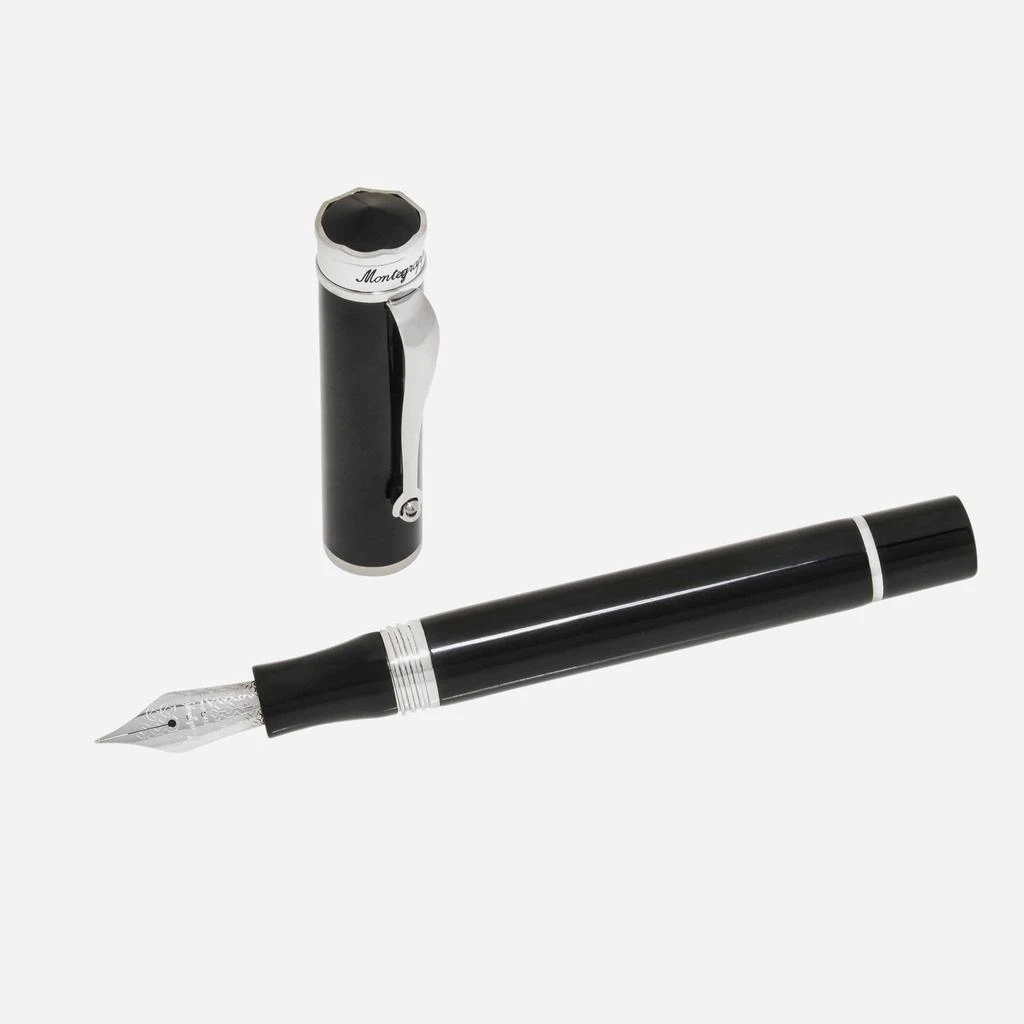 商品Montegrappa|Montegrappa Ducale Black Fountain Pen (F) ISDUR2PC,价格¥1472,第2张图片详细描述