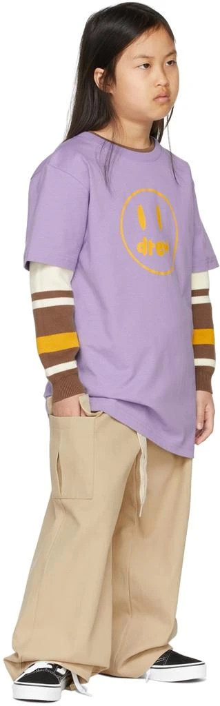 商品Drew House|SSENSE Exclusive Kids Purple Painted Mascot T-Shirt,价格¥511,第4张图片详细描述