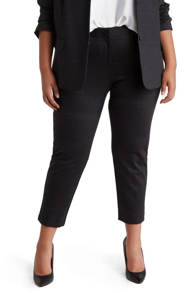 商品Amanda & Chelsea|Amanda Plaid Ankle Crop Slim Pants,价格¥410,第1张图片