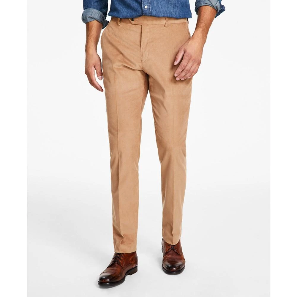 商品Tommy Hilfiger|Men's Modern-Fit Solid Corduroy Pants,价格¥348,第2张图片详细描述