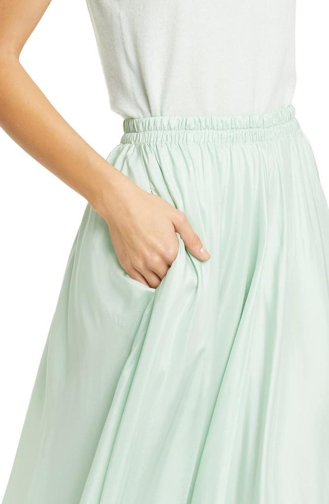 商品Vince|Gathered Silk Midi Skirt,价格¥938,第6张图片详细描述
