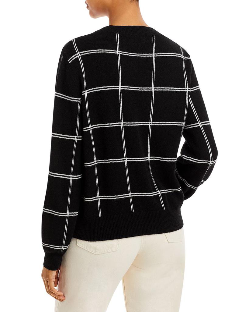 Windowpane Cashmere Crewneck Sweater - 100% Exclusive商品第3张图片规格展示