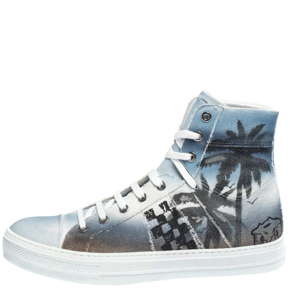 商品[二手商品] AMIRI|Amiri Multicolor Palm Tree Canvas Sunset High Top Sneakers Size 42,价格¥1566,第2张图片详细描述