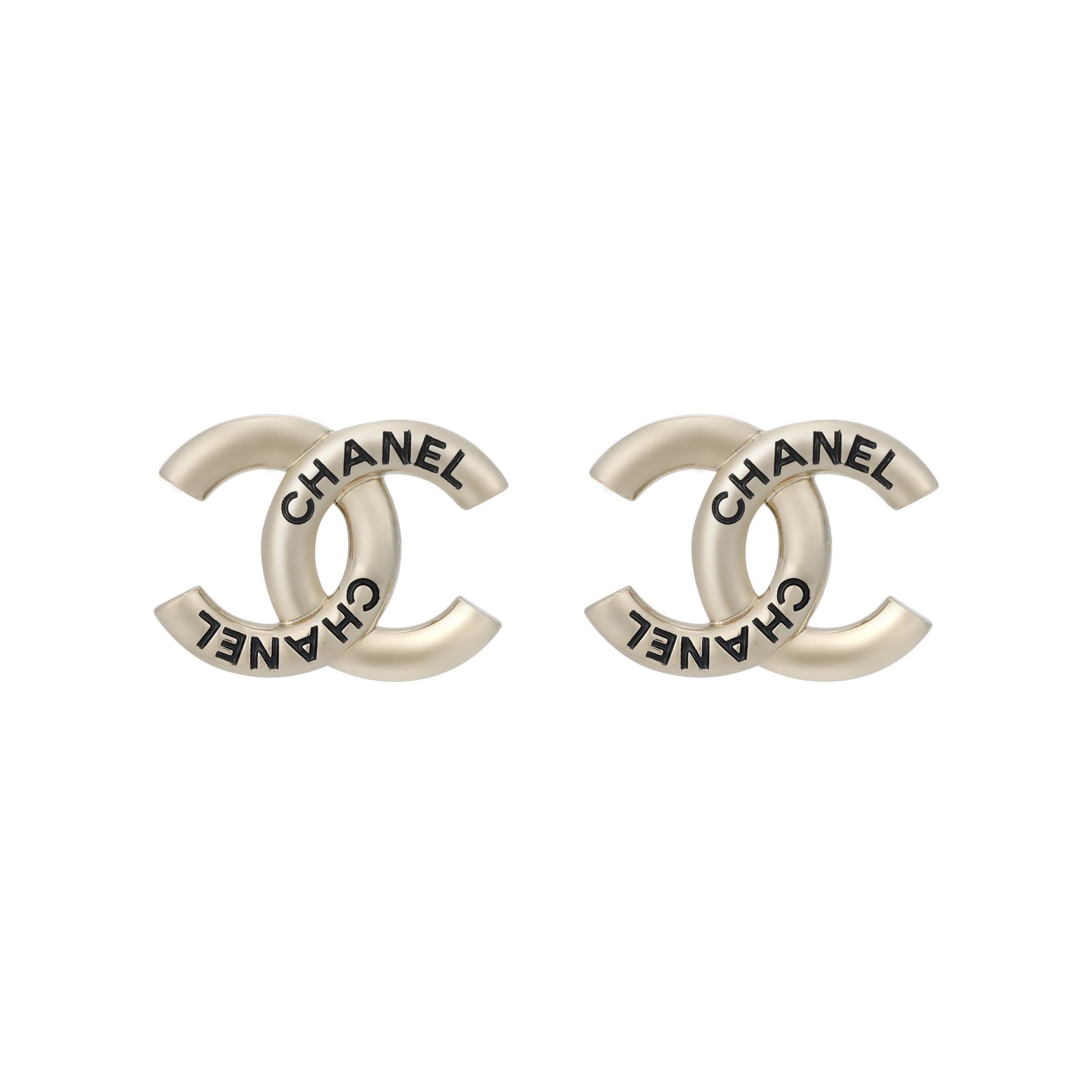 商品[国内直发] Chanel|香奈儿 【25C 早春】双C设计 - 耳钉 女款 金色,价格¥7888,第1张图片