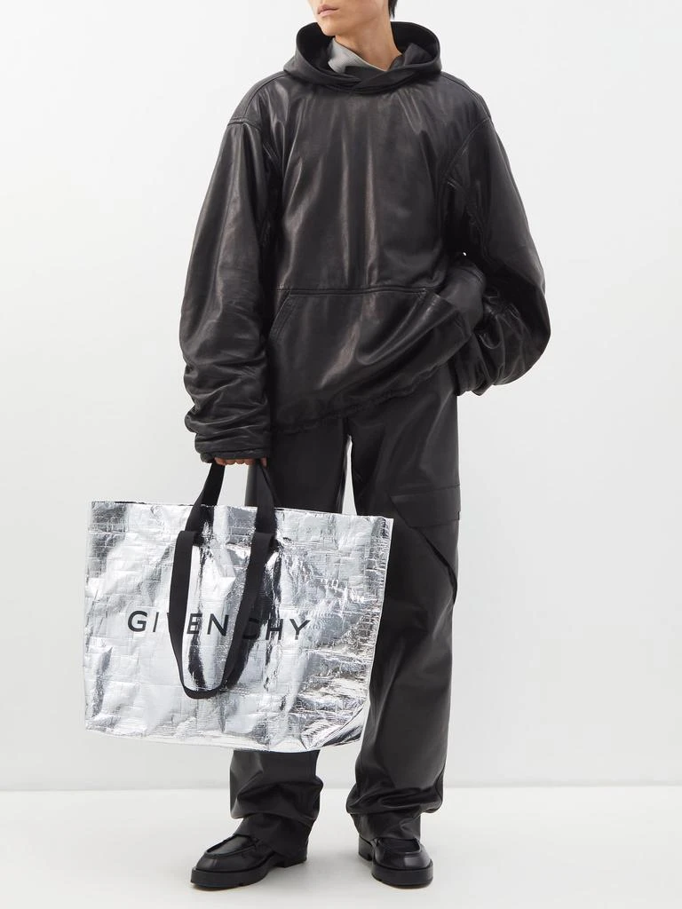 商品Givenchy|G-Shopper metallic coated-canvas tote bag,价格¥7567,第2张图片详细描述