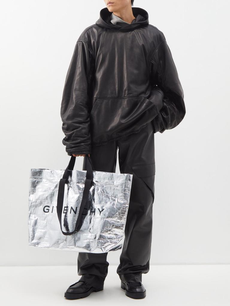 商品Givenchy|G-Shopper metallic coated-canvas tote bag,价格¥5829,第4张图片详细描述