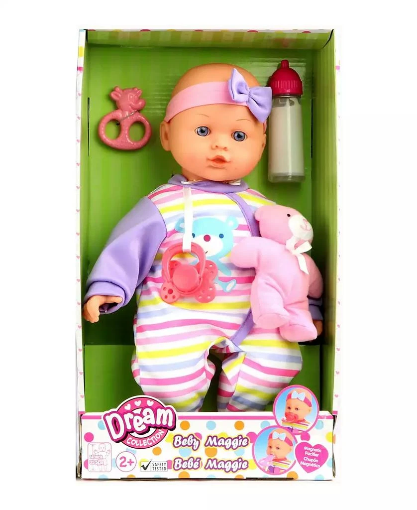 商品Redbox|Dream Collection 14" Baby Doll Maggie with Teddy,价格¥124,第1张图片