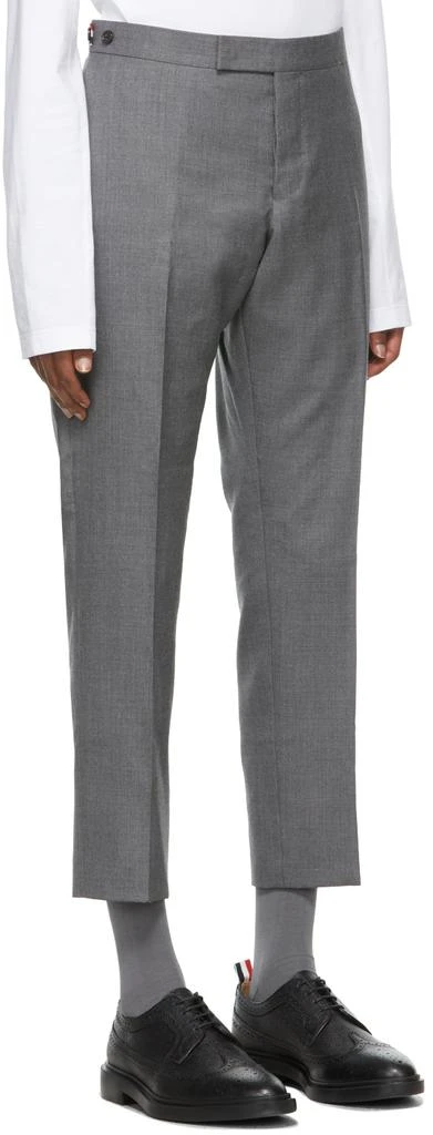 商品Thom Browne|灰色 Side Tab Super 120s 羊毛长裤,价格¥9987,第2张图片详细描述