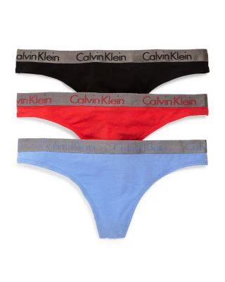 商品Calvin Klein|Radiant Thongs, Set of 3,价格¥184,第1张图片