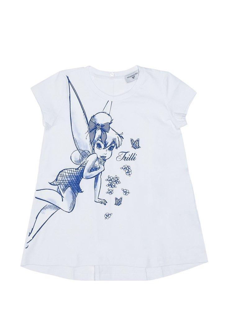 商品MONNALISA|Monnalisa Tinkerbell Printed Round Neck T-Shirt,价格¥567,第1张图片