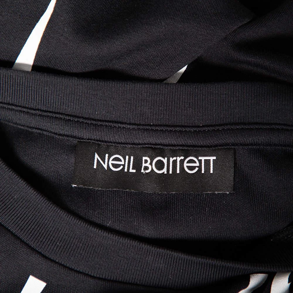 商品[二手商品] Neil Barrett|Neil Barrett Black Thunderbolt Print Cotton Jersey Slim Fit T-Shirt S,价格¥651,第5张图片详细描述