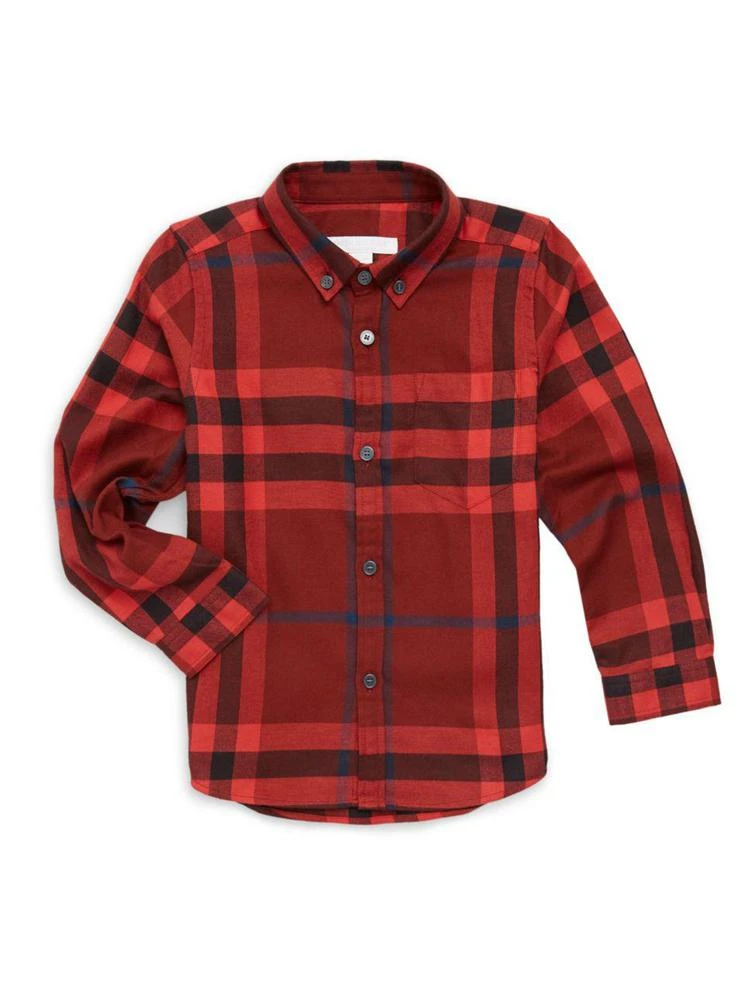 商品Burberry|Little Boy's & Boy's Gingham Cotton Shirt,价格¥557,第1张图片