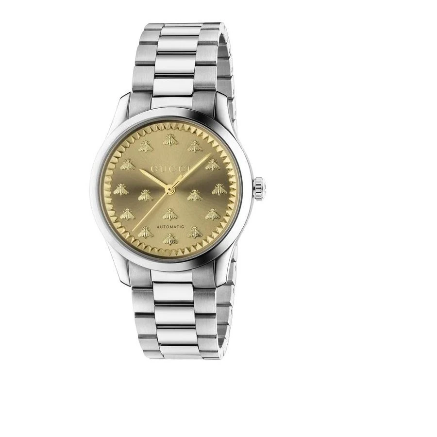 商品Gucci|G-Timeless Quartz Gold Dial Ladies Watch YA1265035,价格¥5913,第1张图片
