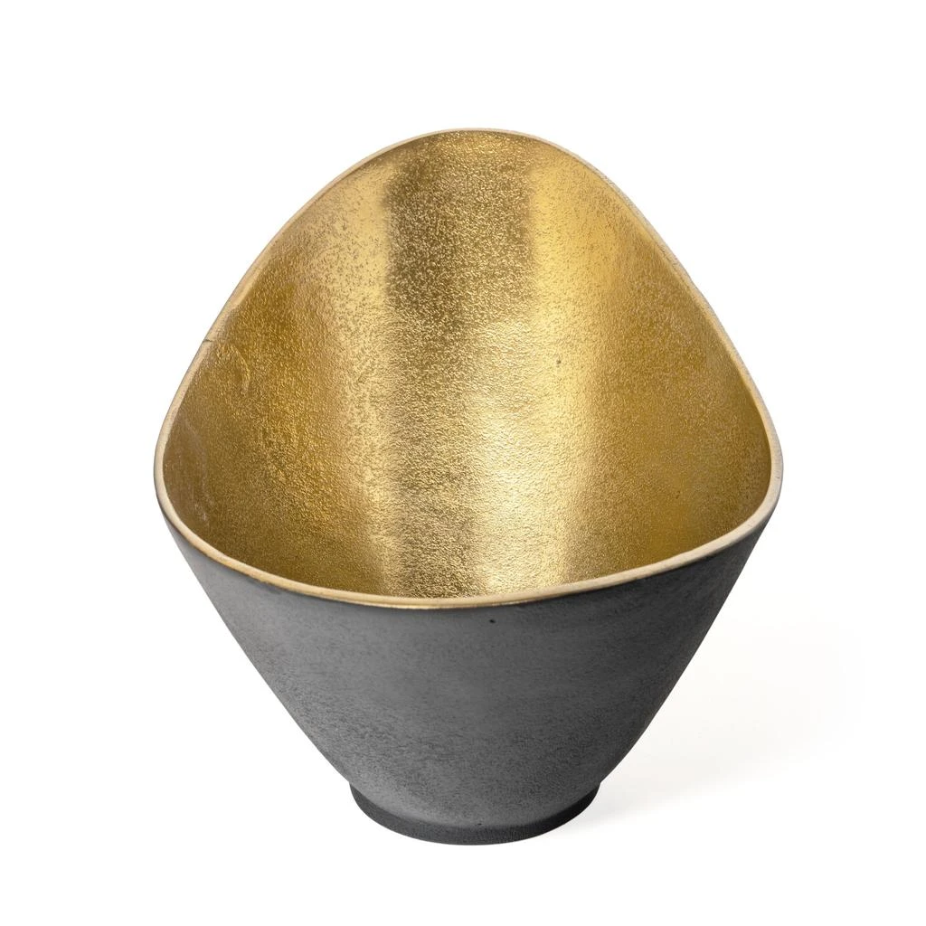 商品Gild Design House|Lazaro Gold and Black Decorative Metal Bowl,价格¥509,第5张图片详细描述