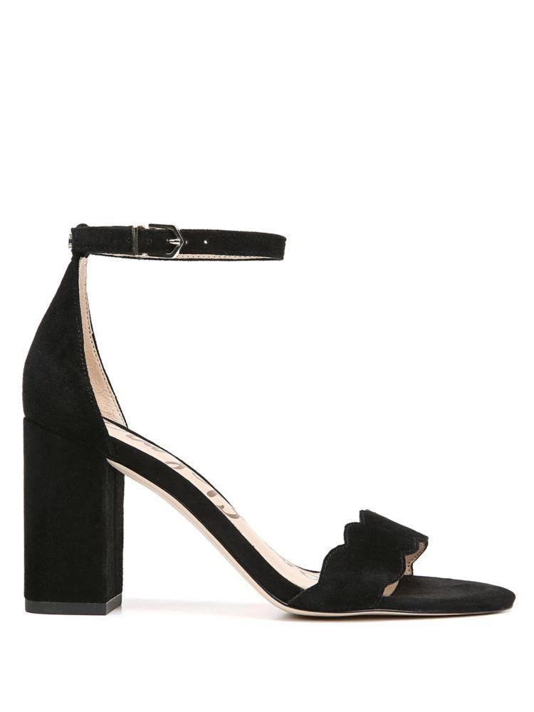 商品Sam Edelman|Odila Scalloped Suede Ankle-Strap Sandals,价格¥756,第4张图片详细描述