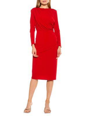 商品ALEXIA ADMOR|Nicolette Draped-Bodice Dress,价格¥503-¥574,第1张图片