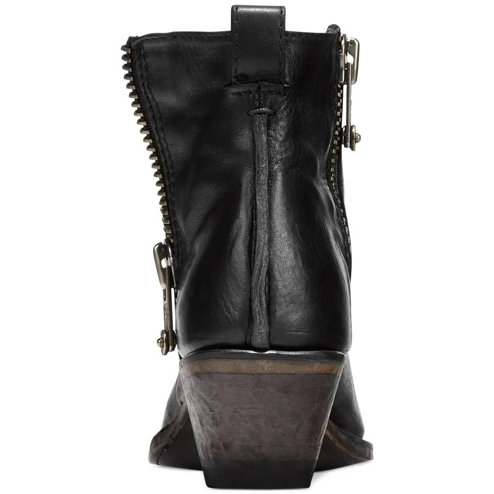 商品Frye|Sacha  Side Zip Moto Leather Booties,价格¥2228,第3张图片详细描述