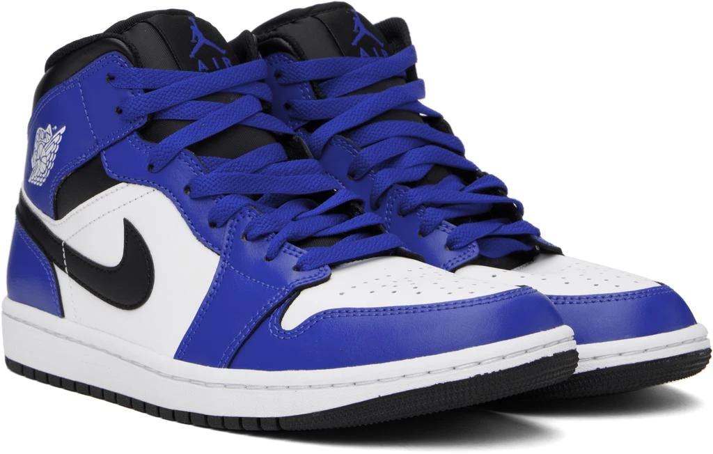 商品Jordan|白色 & 蓝色 Air Jordan 1 Mid 高帮运动鞋,价格¥1393,第4张图片详细描述