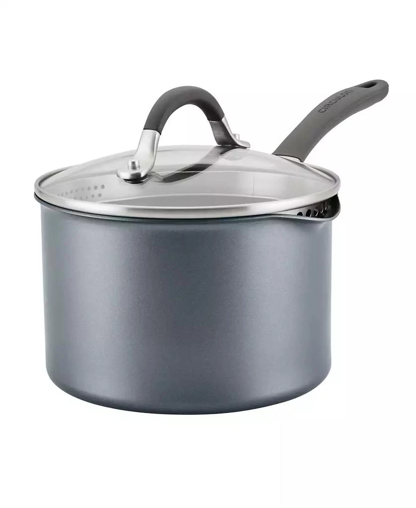 商品Circulon|A1 Series with ScratchDefense Technology Aluminum 3-Quart Nonstick Induction Straining Sauce Pan with Lid,价格¥526,第1张图片