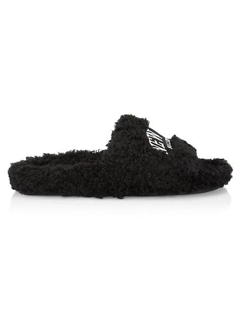 商品Balenciaga|Cities Furry Faux-Shearling Slides,价格¥2662,第1张图片