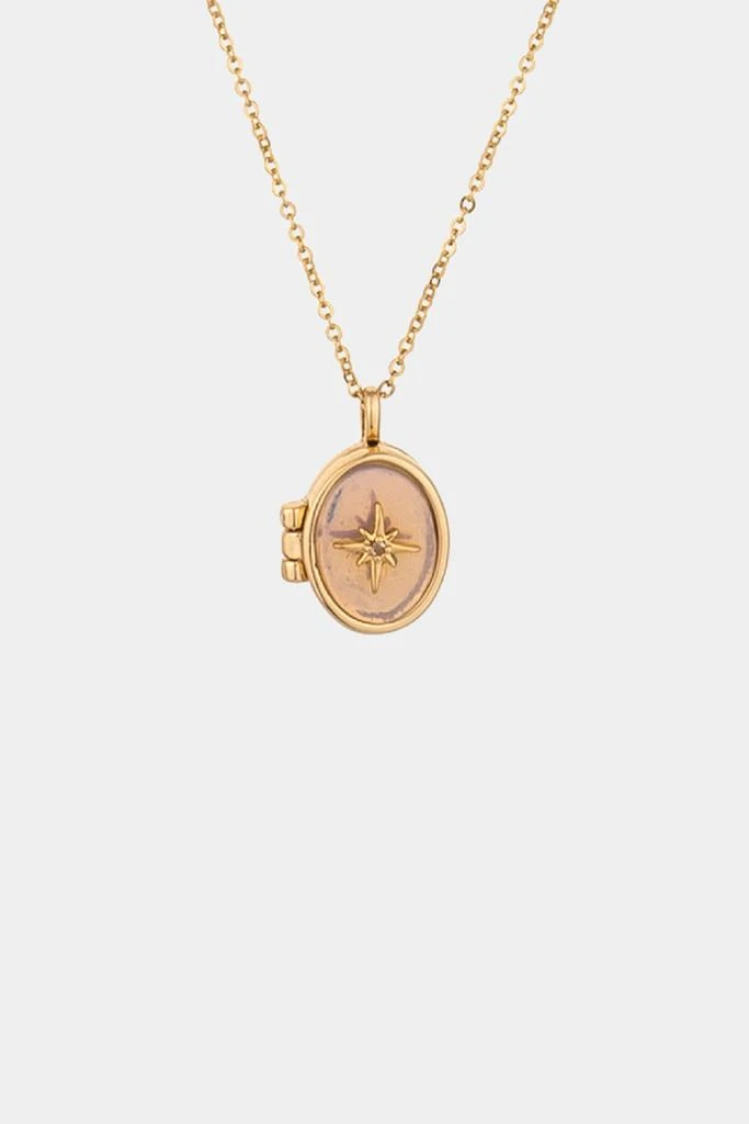 商品Charged|Gemstone Locket Necklace in Opal,价格¥379,第1张图片