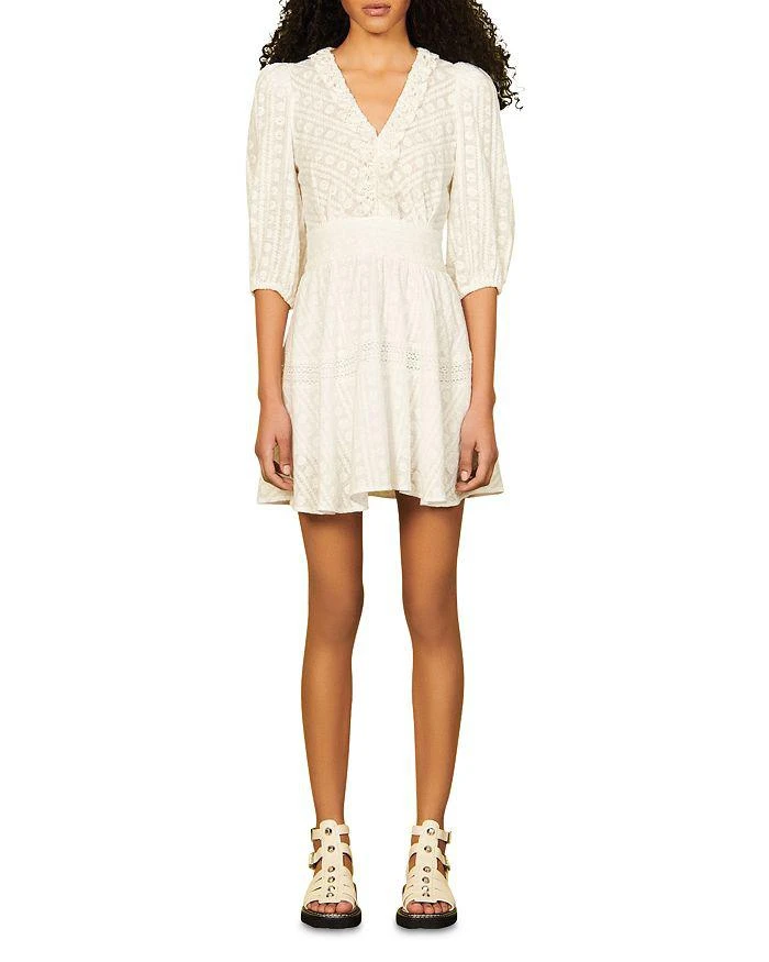 商品Sandro|Gianni Cotton Dress ,价格¥2181,第2张图片详细描述