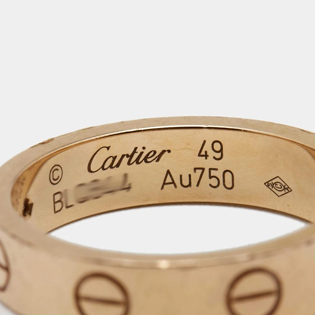 Cartier Love 1 Diamond 18k Rose Gold Wedding Band Ring Size 49 商品