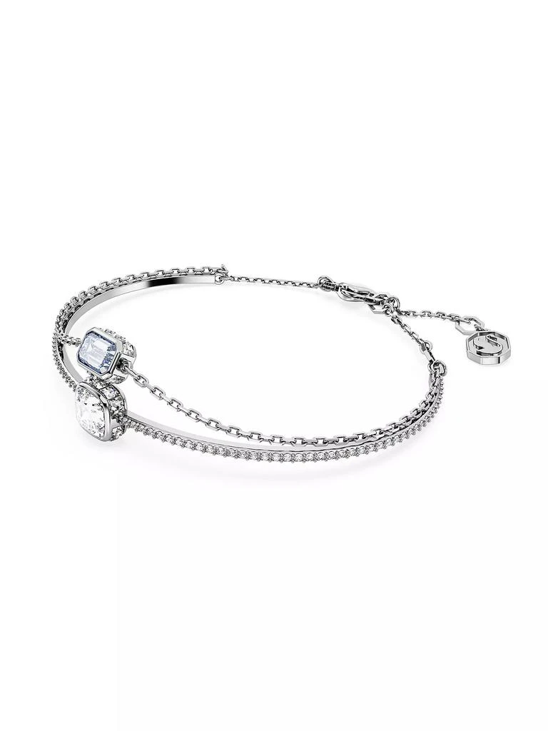 商品Swarovski|Chroma Rhodium-Plated & Crystal Mixed Cuts Bangle,价格¥1115,第1张图片